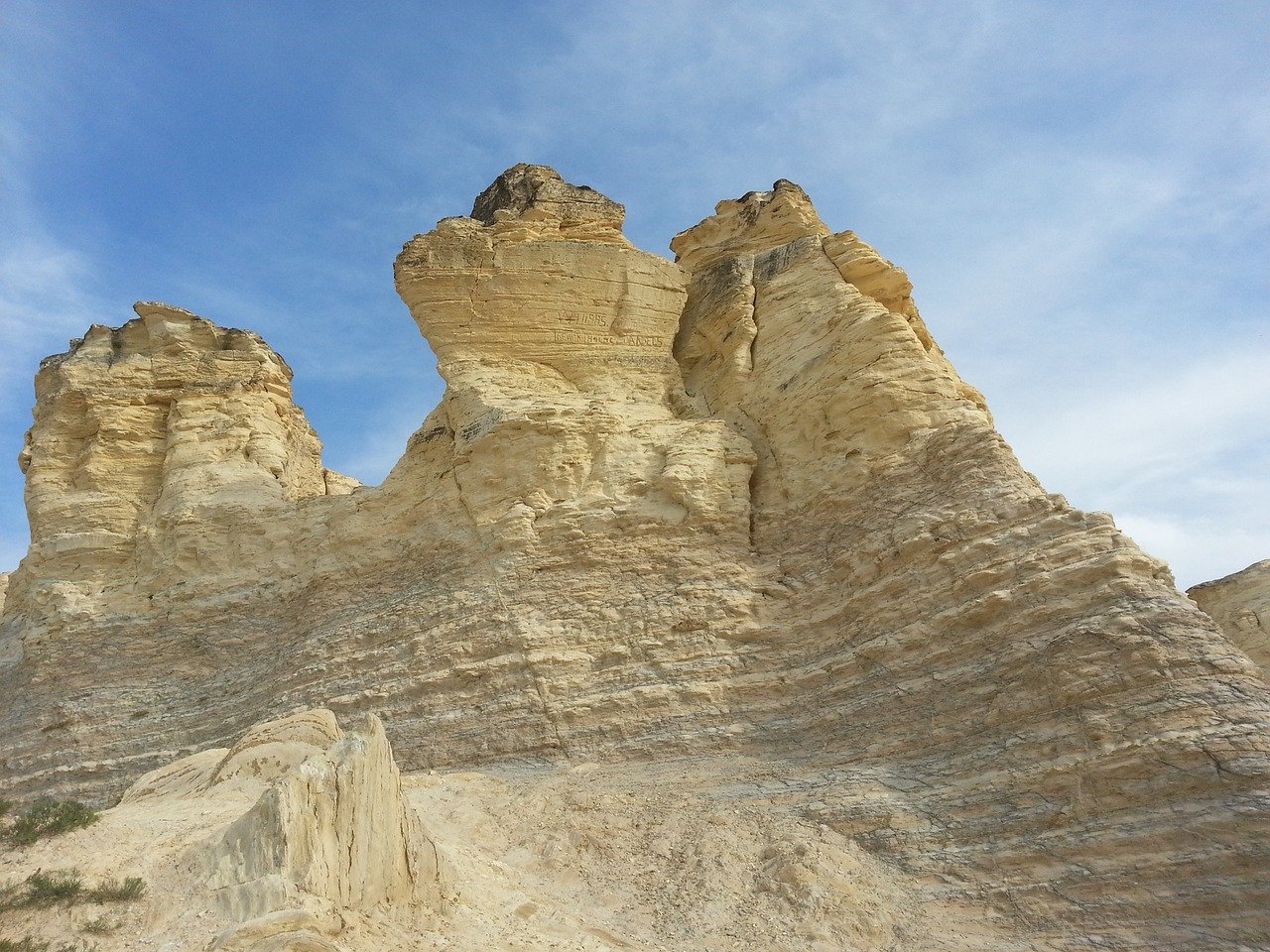 Monument Rocks, the Chalk Pyramids, Kansas