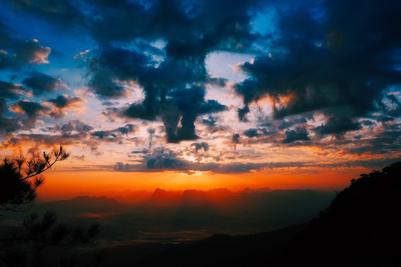 Texas, Mountains, Sunset