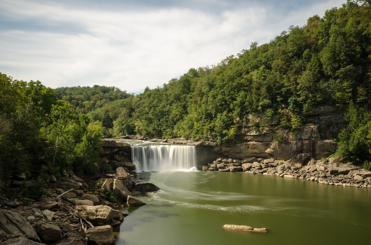 Cumberland Falls, sometimes called the Little Niagara, Kentucky